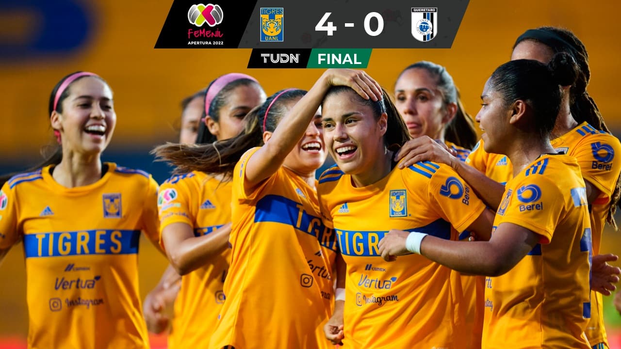 Tigres 4-0 Querétaro Liga MX Femenil Fecha 3: Jugadas, goles y resultado