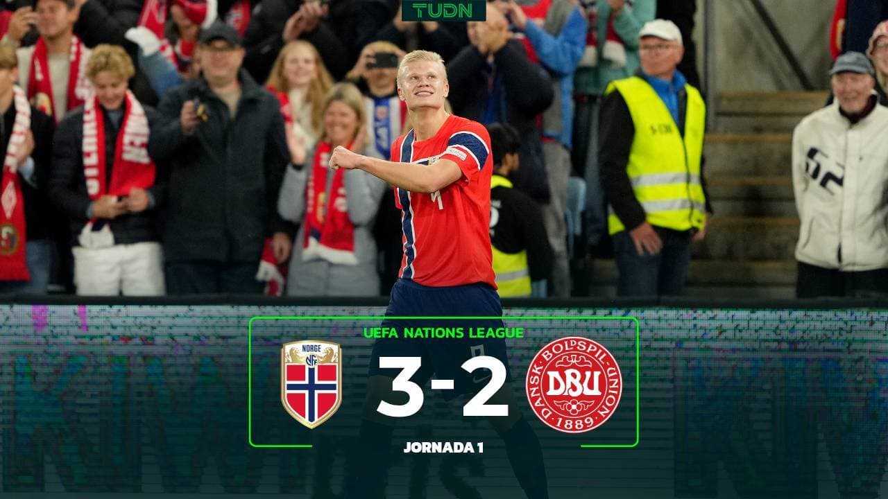 Resumen | Noruega vs. Dinamarca, UEFA Nations Leagues 2026-27; doblete de Haaland