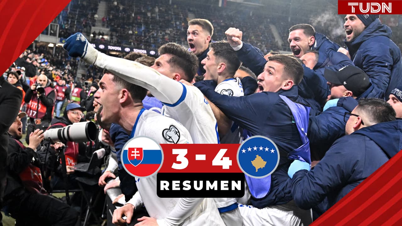 Resumen | Kosovo remonta a Eslovaquia y sueña con el Mundial 2026