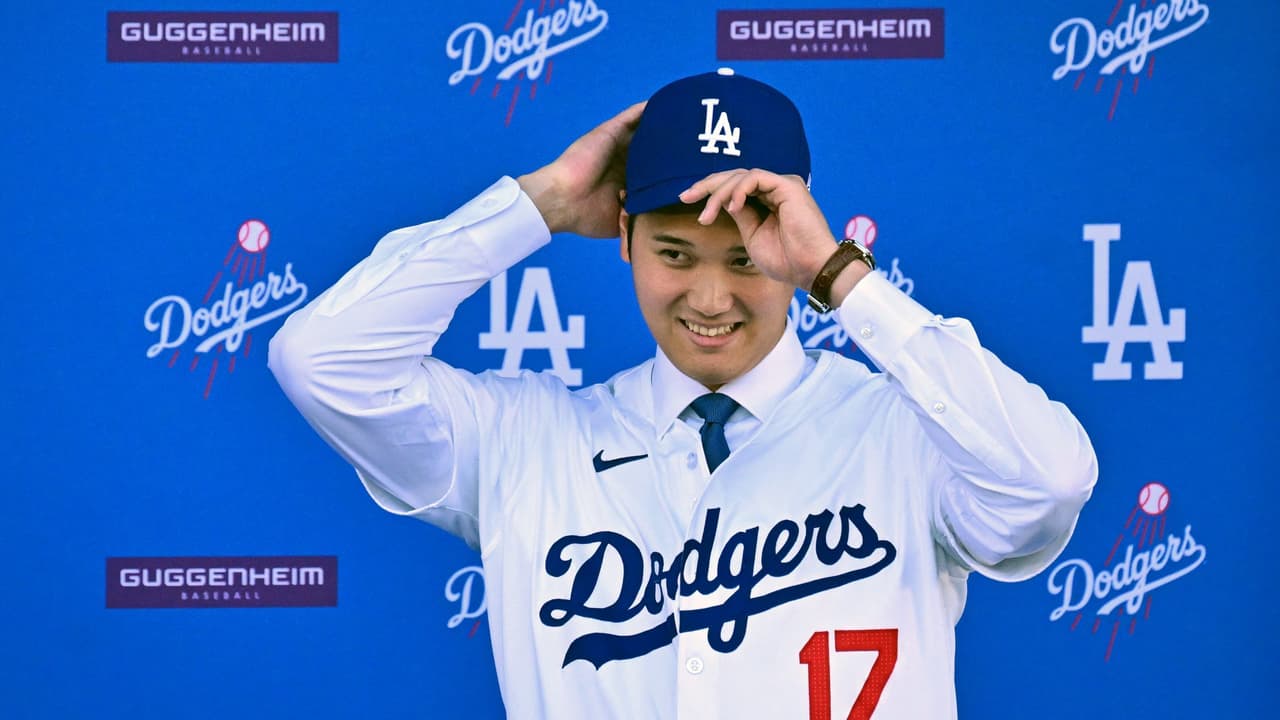 Shohei Ohtani vive su primer día como jugador de Dodgers