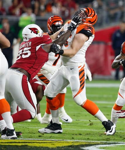 Los Cardinals salieron avantes en Domingo por la Noche al batir en el último momento a los Bengals 34-31. Acá las mejores tomas del partido.