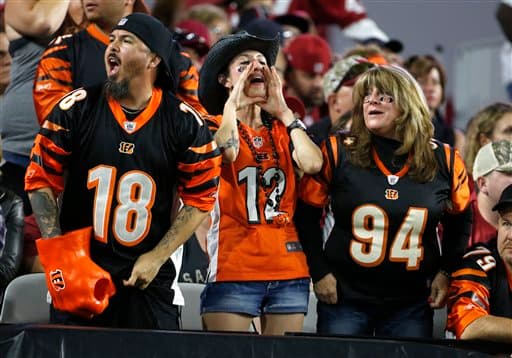 Los Cardinals salieron avantes en Domingo por la Noche al batir en el último momento a los Bengals 34-31. Acá las mejores tomas del partido.