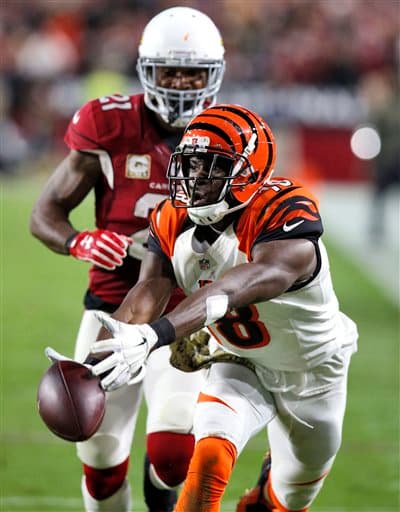 Los Cardinals salieron avantes en Domingo por la Noche al batir en el último momento a los Bengals 34-31. Acá las mejores tomas del partido.