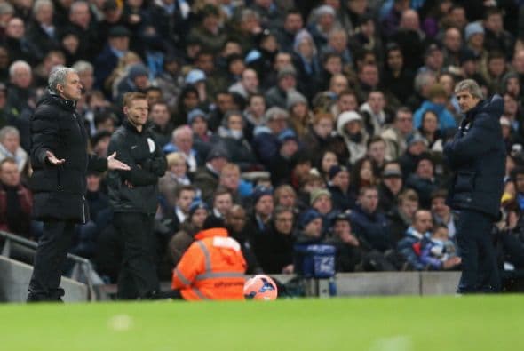 Y con el gol de Nasri la desesperación de Mourinho. Y Pellegrini disfrutando.