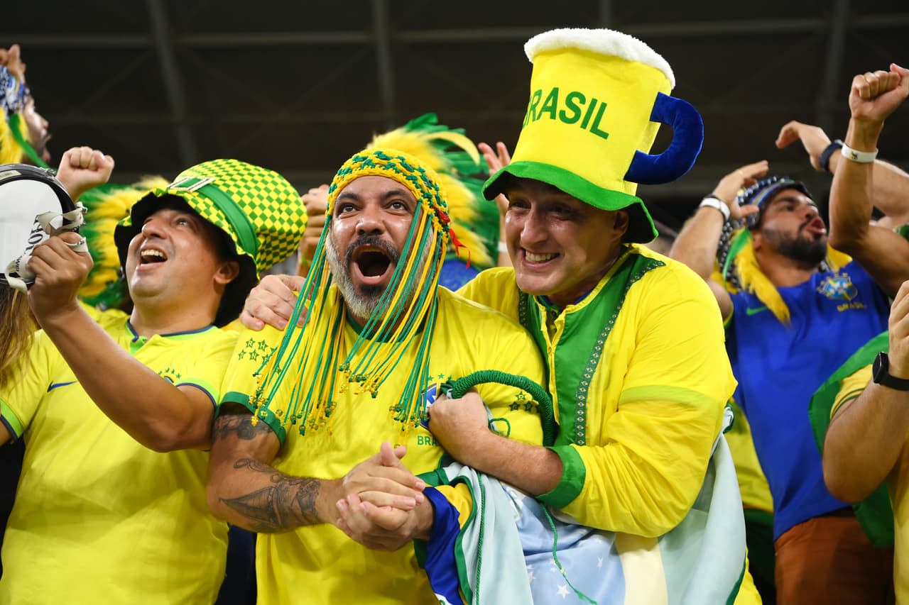 Los seguidores de la Canarinha eran una fiesta.