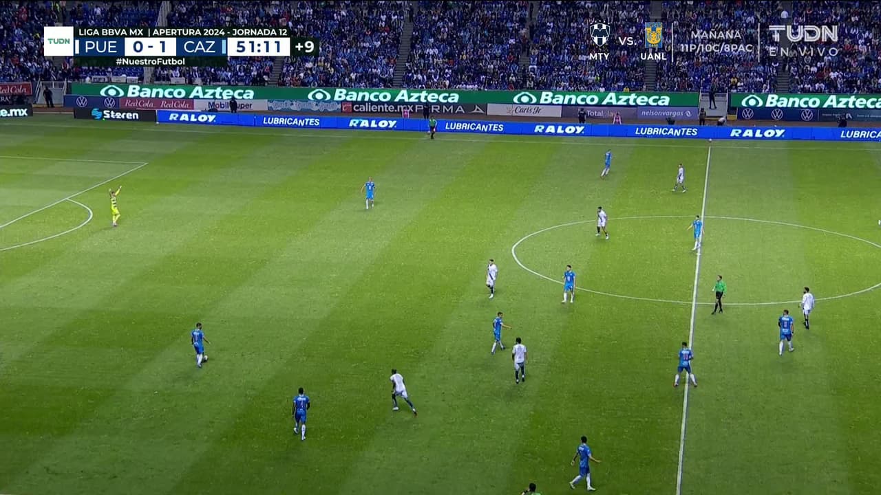 ¡GOL!  anota para Puebla. Luis Quiñones