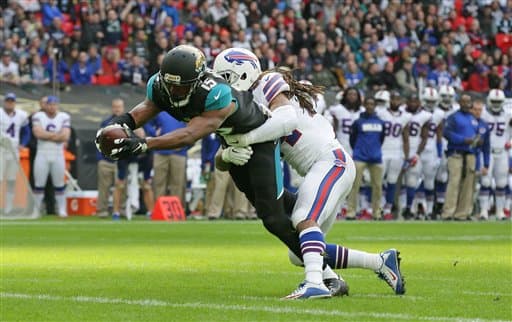 Los Bills fueron sorprendidos por los Jaguars en Londres 34-31. Checa las mejores tomas de este juego de Serie Internacional.