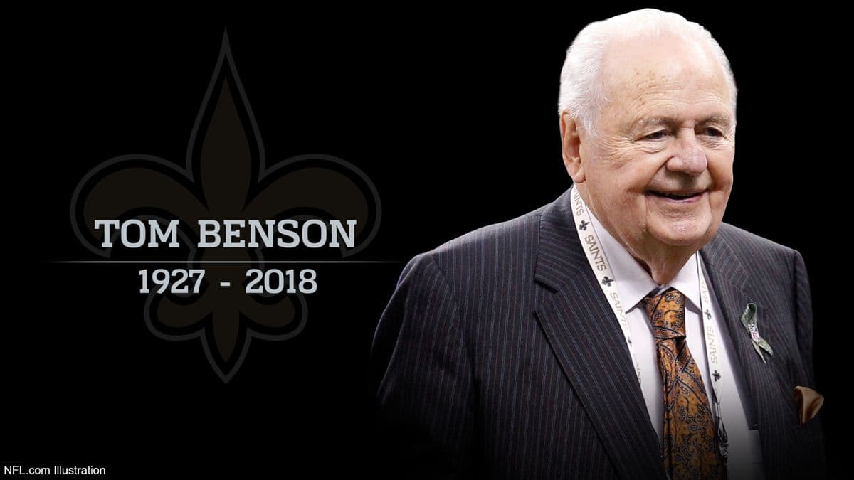El propietario de los Saints, Tom Benson, era muy querido por la ciudad de Nueva Orleans.