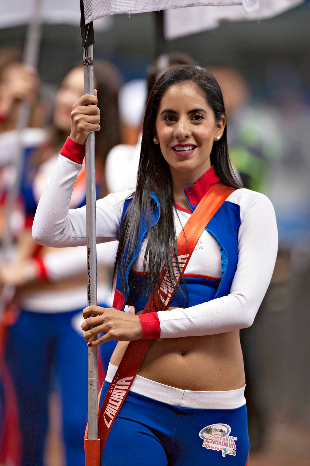 La bellas porristas en la ida de cuartos