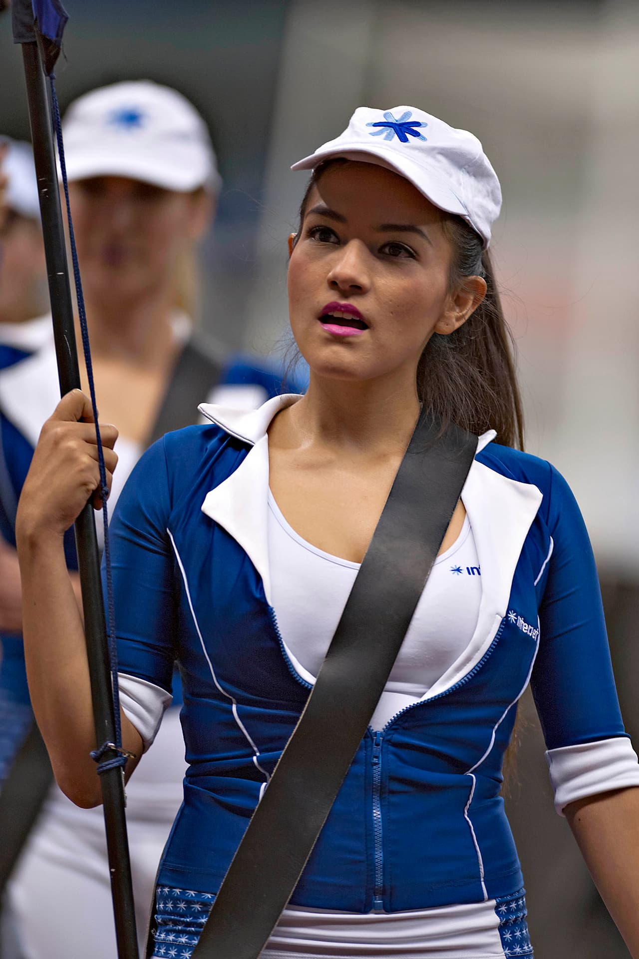 La bellas porristas en la ida de cuartos