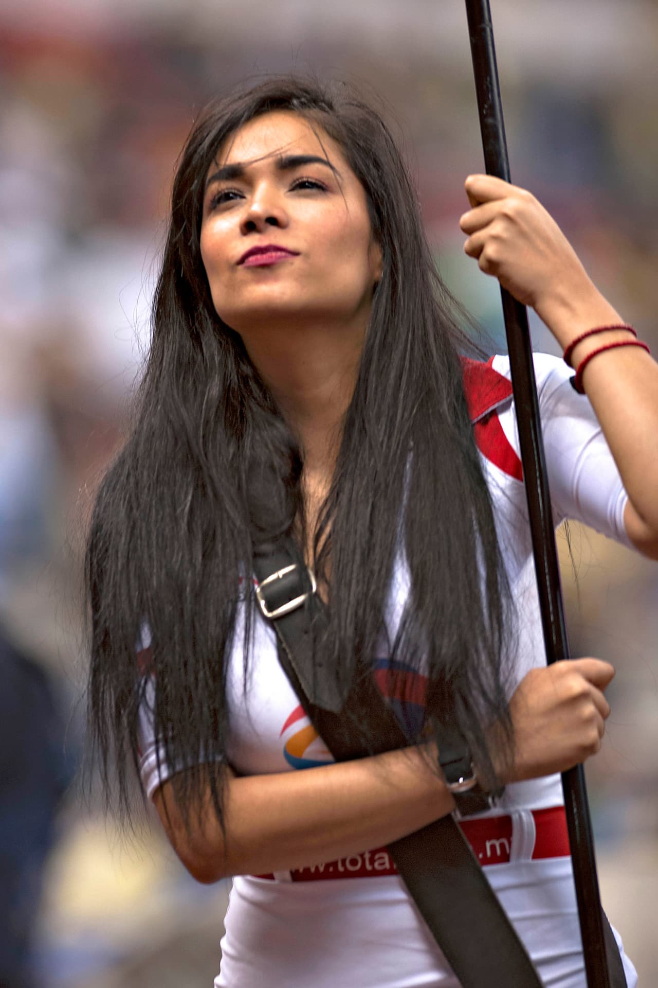 La bellas porristas en la ida de cuartos