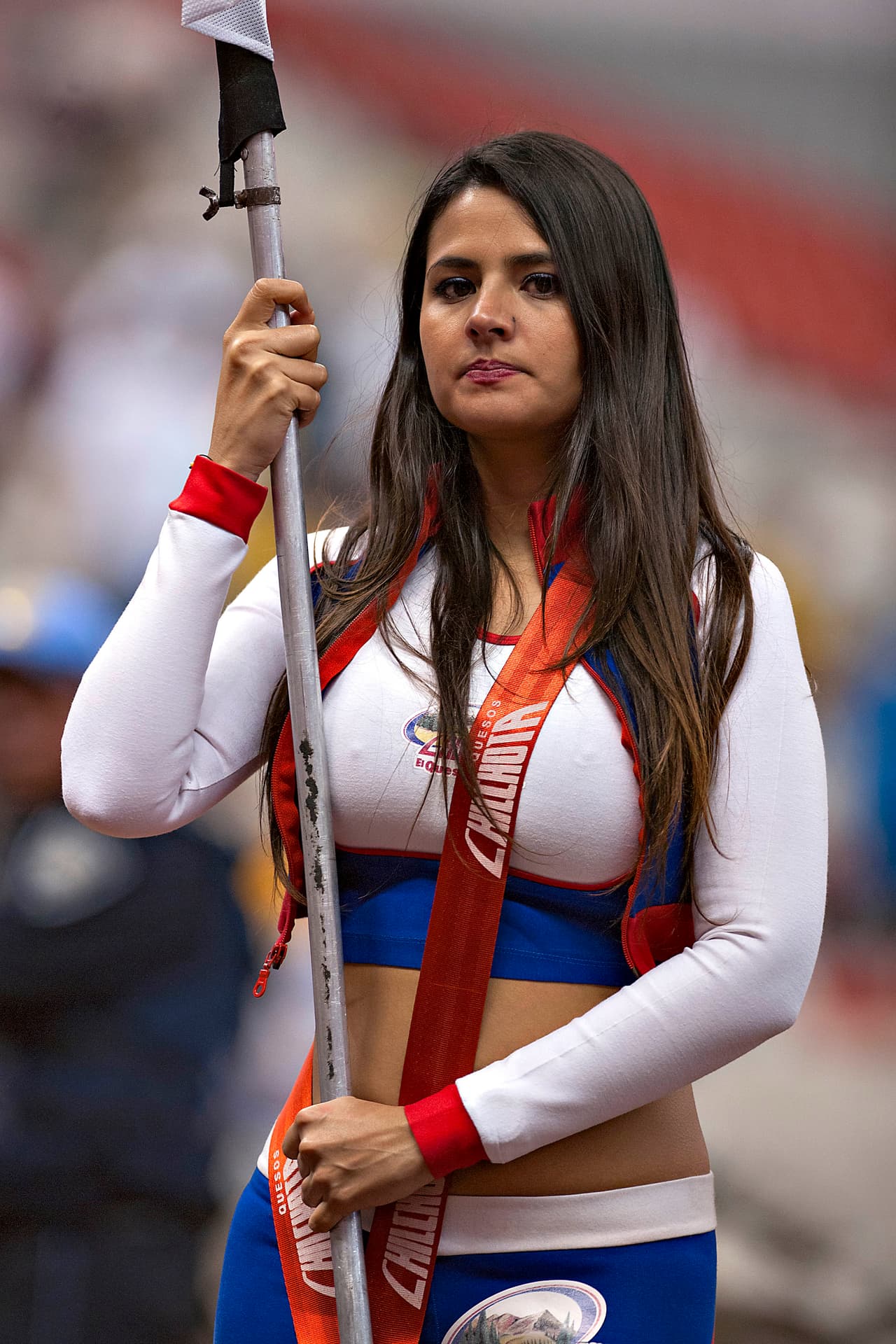 La bellas porristas en la ida de cuartos