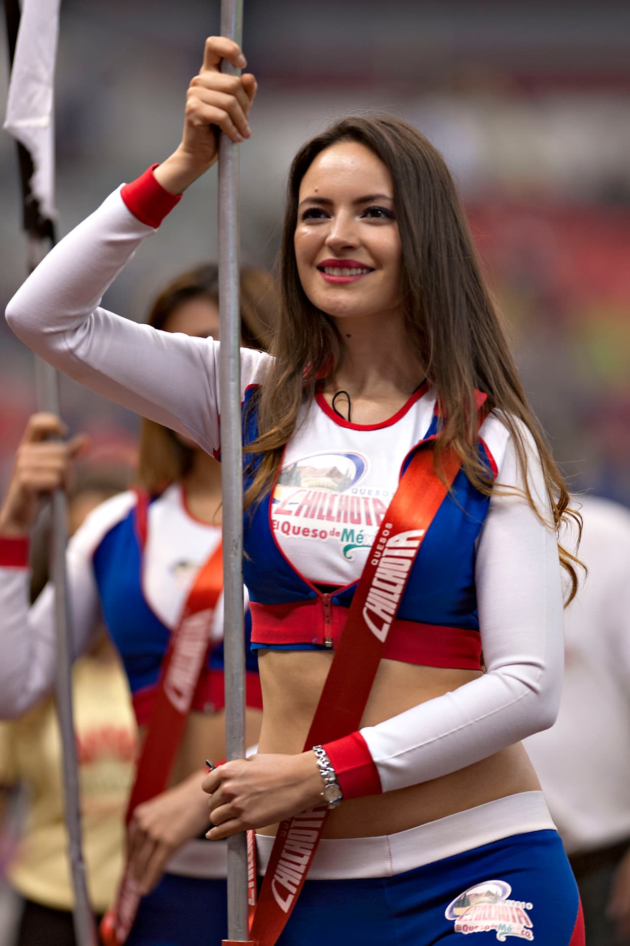 La bellas porristas en la ida de cuartos