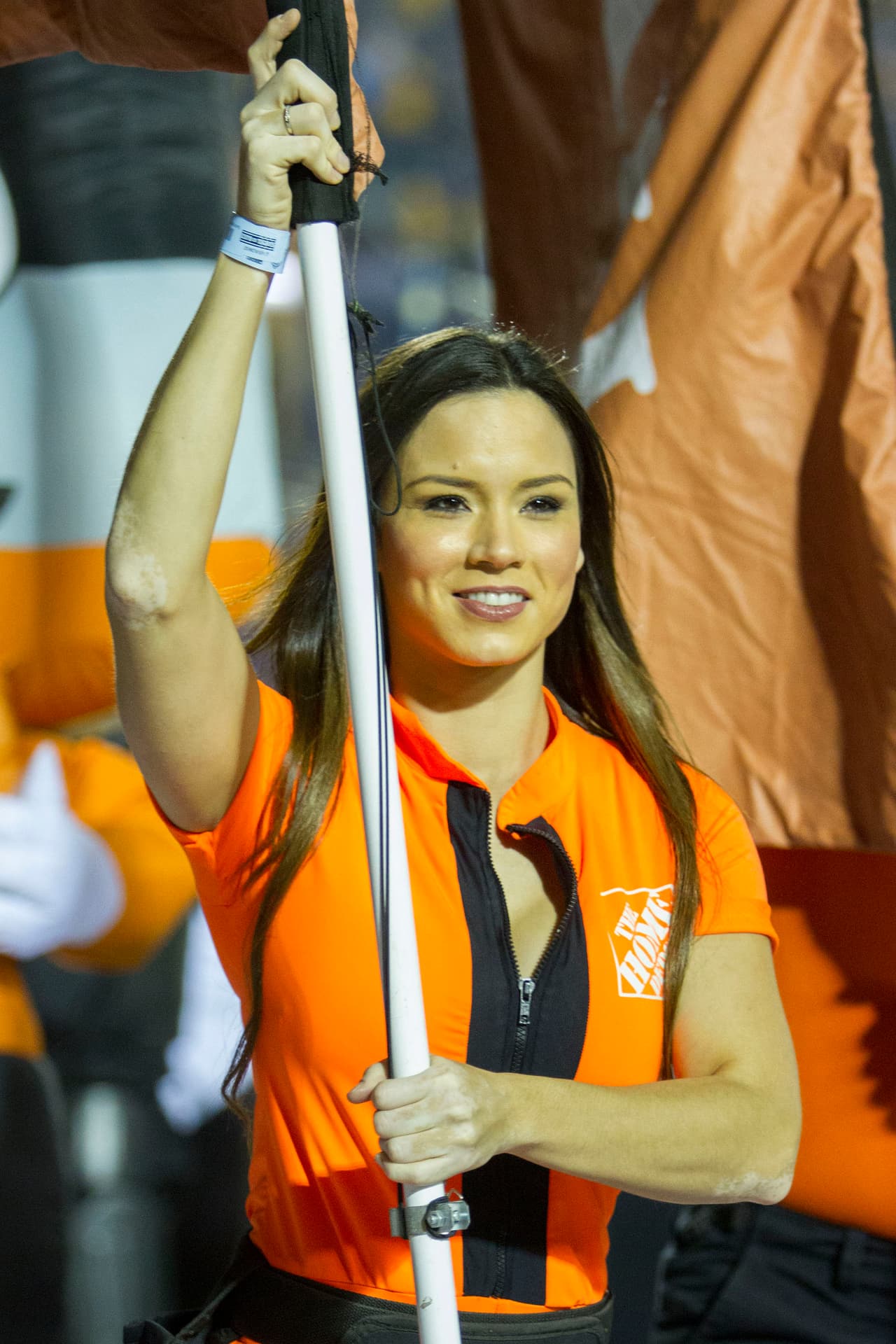 La bellas porristas en la ida de cuartos