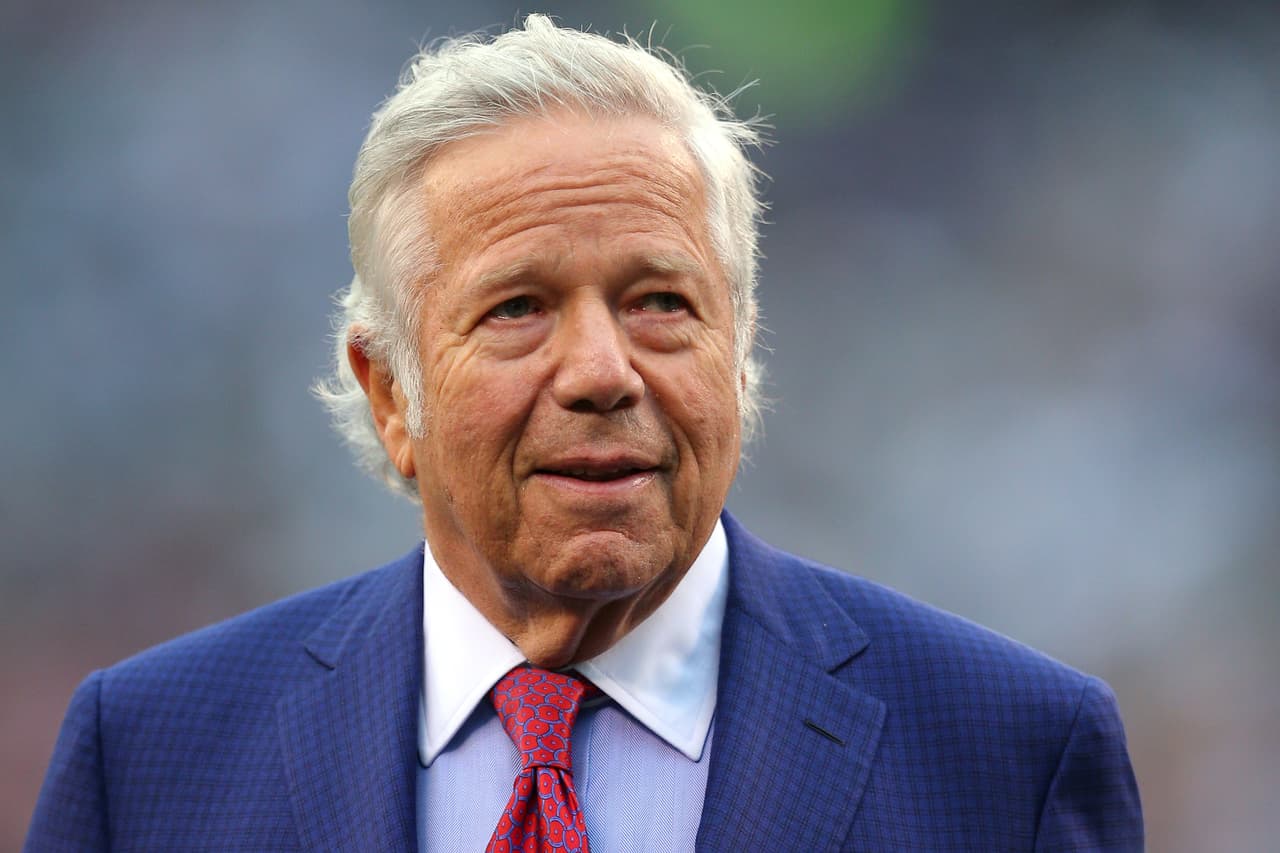 New England Patriots owner Robert Kraft before an NFL game against the New York Jets at MetLife Stadium in East Rutherford, N.J. on Sunday, Dec. 27, 2015. (AP Photo/Brad Penner)