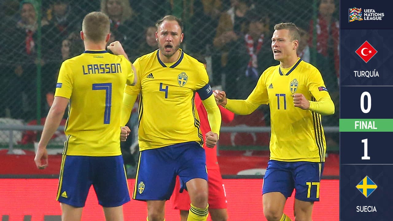 ¡Justo a tiempo! Suecia desciende a Turquía y se juega el ascenso a la Liga A frente a Rusia