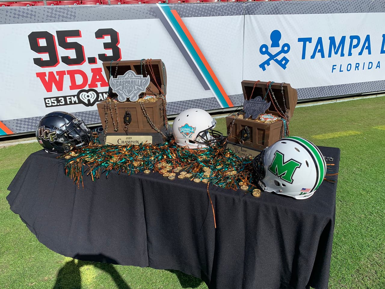 El marcador final fue UCF 48-25 Marshall, en el Raymond James Stadium, Tampa FL.