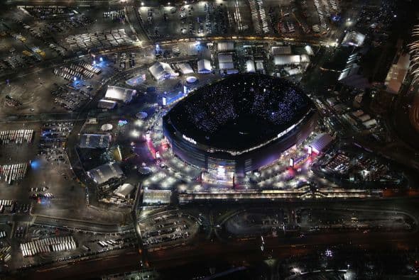 Magnífica vista aérea del MetLife Stadium.