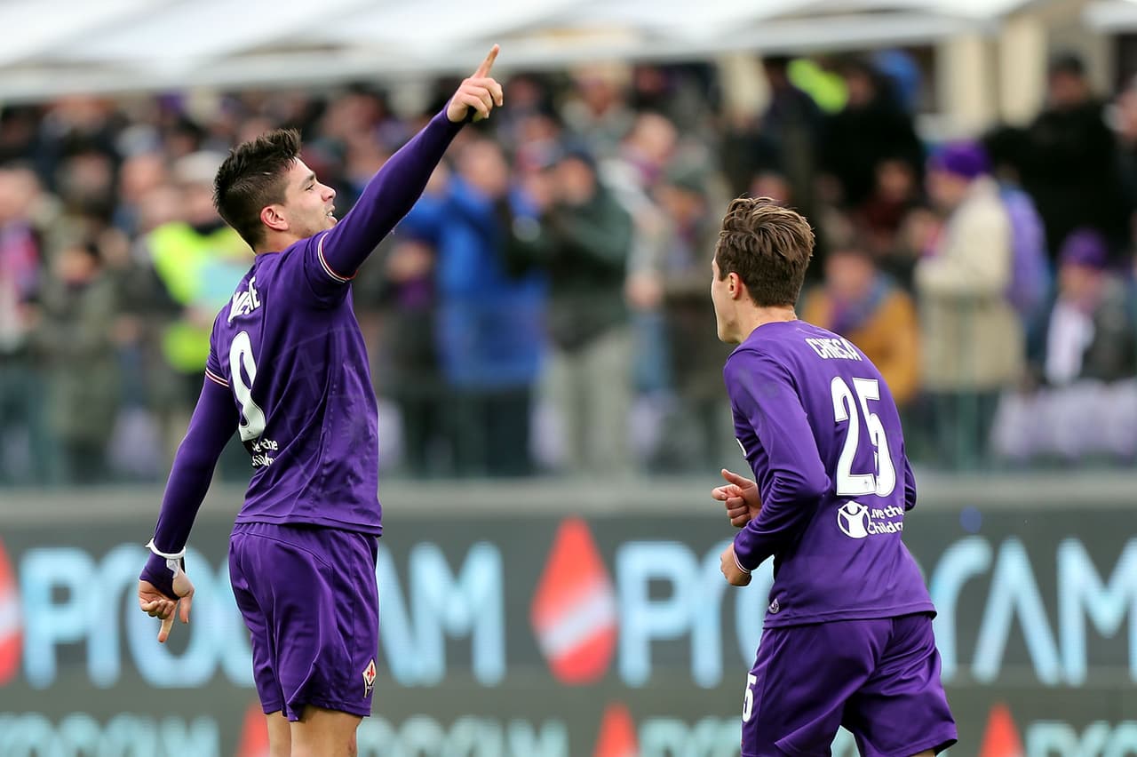 El delantero definió gracias a un pase previo de Cristiano Biraghi y con eso tuvo la calma para Fiorentina.