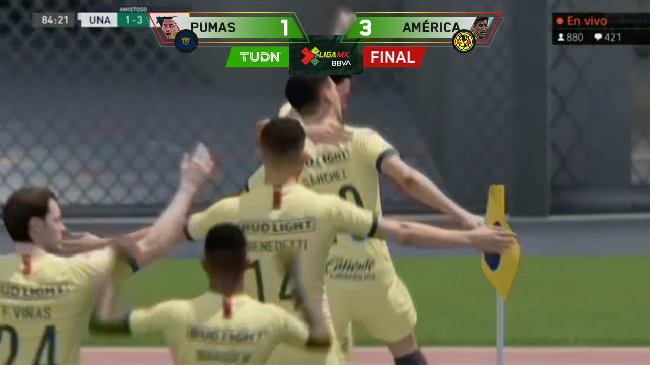 ¡Vuelo a la cima! América y Cáseres vencen a Pumas de Mozo