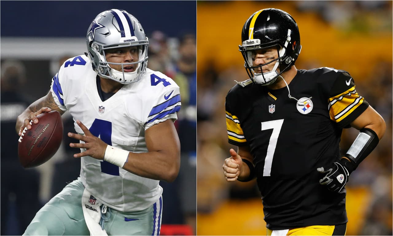 Dallas-Pittsburgh: Prescott vs. Roethlisberger frente a frente en el clásico de la NFL