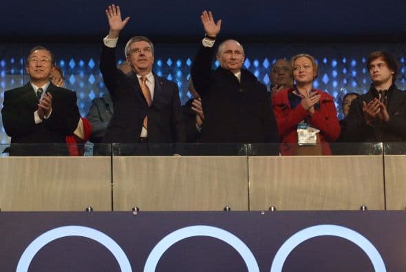 Vladimir Putin, presidente de Rusia, fue el encargado de declarar abiertos los Juegos.