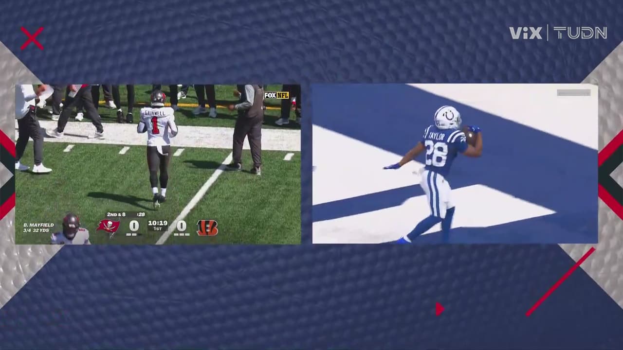 ¡La del librito! Primer touchdown de Jonathan Taylor en la temporada