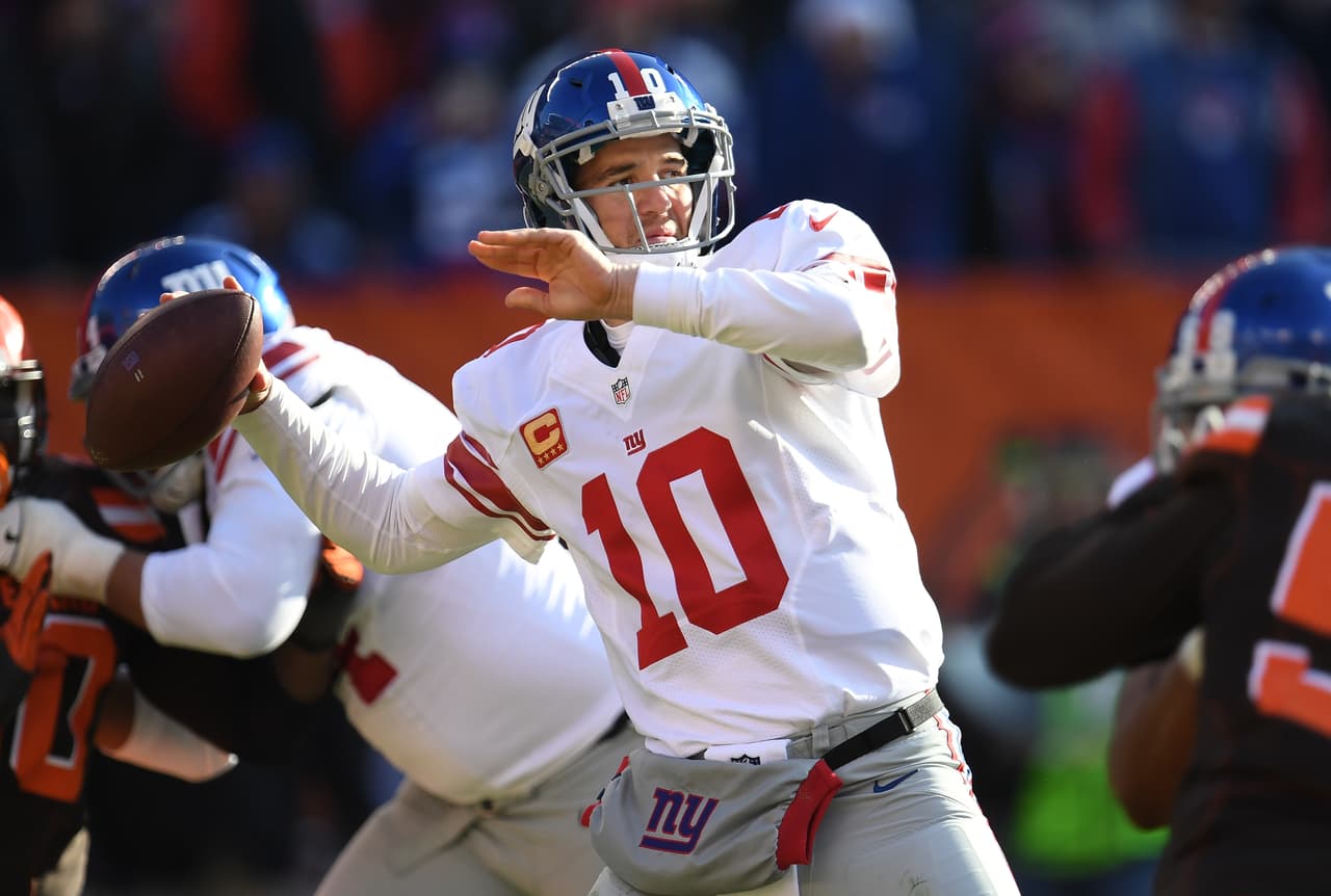 Con un gran Eli Manning, los Giants vencieron 27-13 a los Browns 