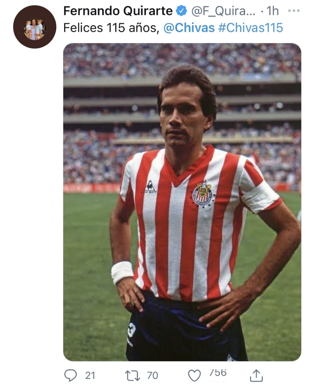 Llueven felicitaciones a Chivas por su cumpleaños número 115.