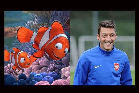 Mesut Ozil sería otro de los que romperían las reglas en una fiesta de Halloween pero nadie duda de lo sencillo que resultaría disfrazarlo de Nemo. (Foto: Twitter)