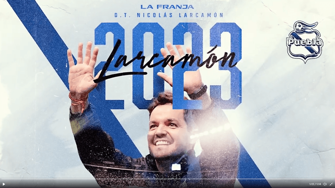 ¡Se queda! Puebla anuncia renovación de Larcamón hasta el 2023