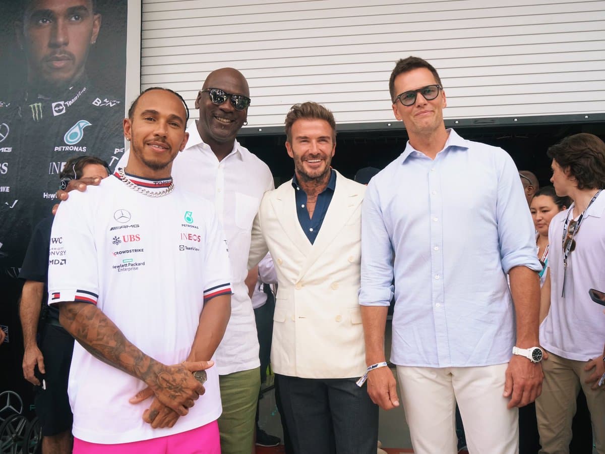 Jordan, Brady, Hamilton y Beckham, una reunión de GOAT'S en Miami