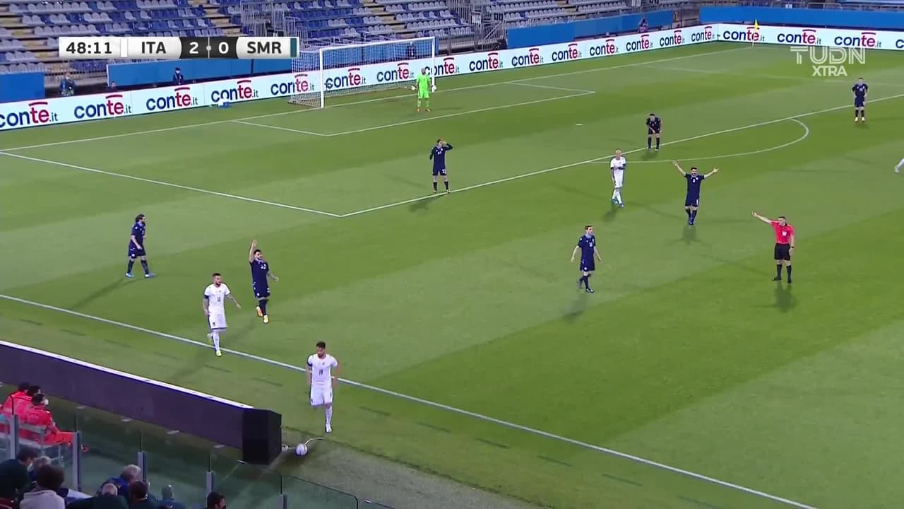 Italia ya golea, Mateo Politano puso el 3-0 sobre San Marino