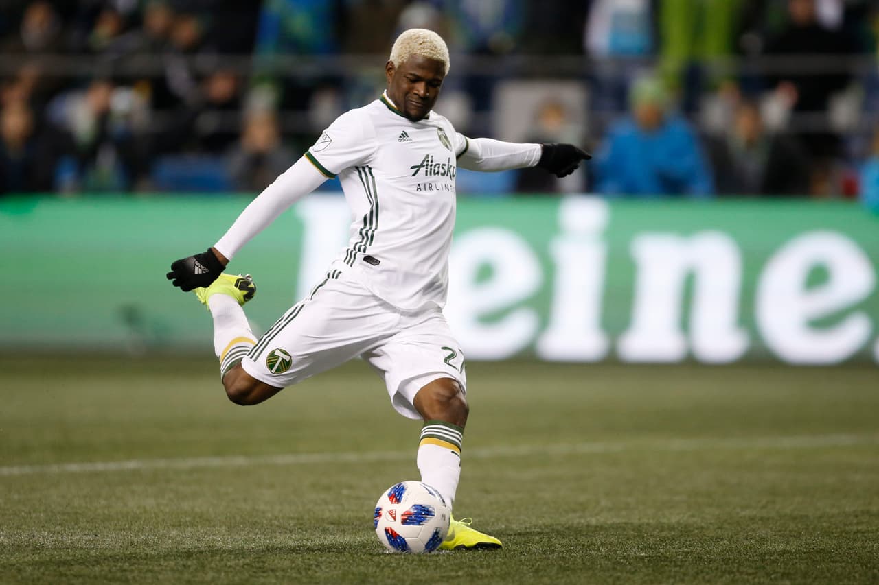 De excelente rendimiento en los Playoffs, el atacante colombiano Dairon Asprilla puede ser un arma en la definición de la MLS Cup. (USA Today Images)