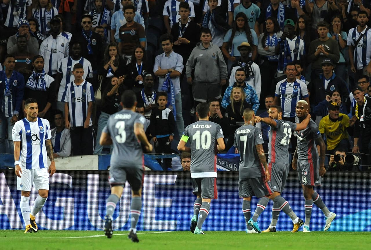 La efectividad de Besiktas en uno de los grupos más parejos le sirvió para poner el 1-3 en el segundo tiempo y obtener un valioso triunfo de visitante contra Porto.