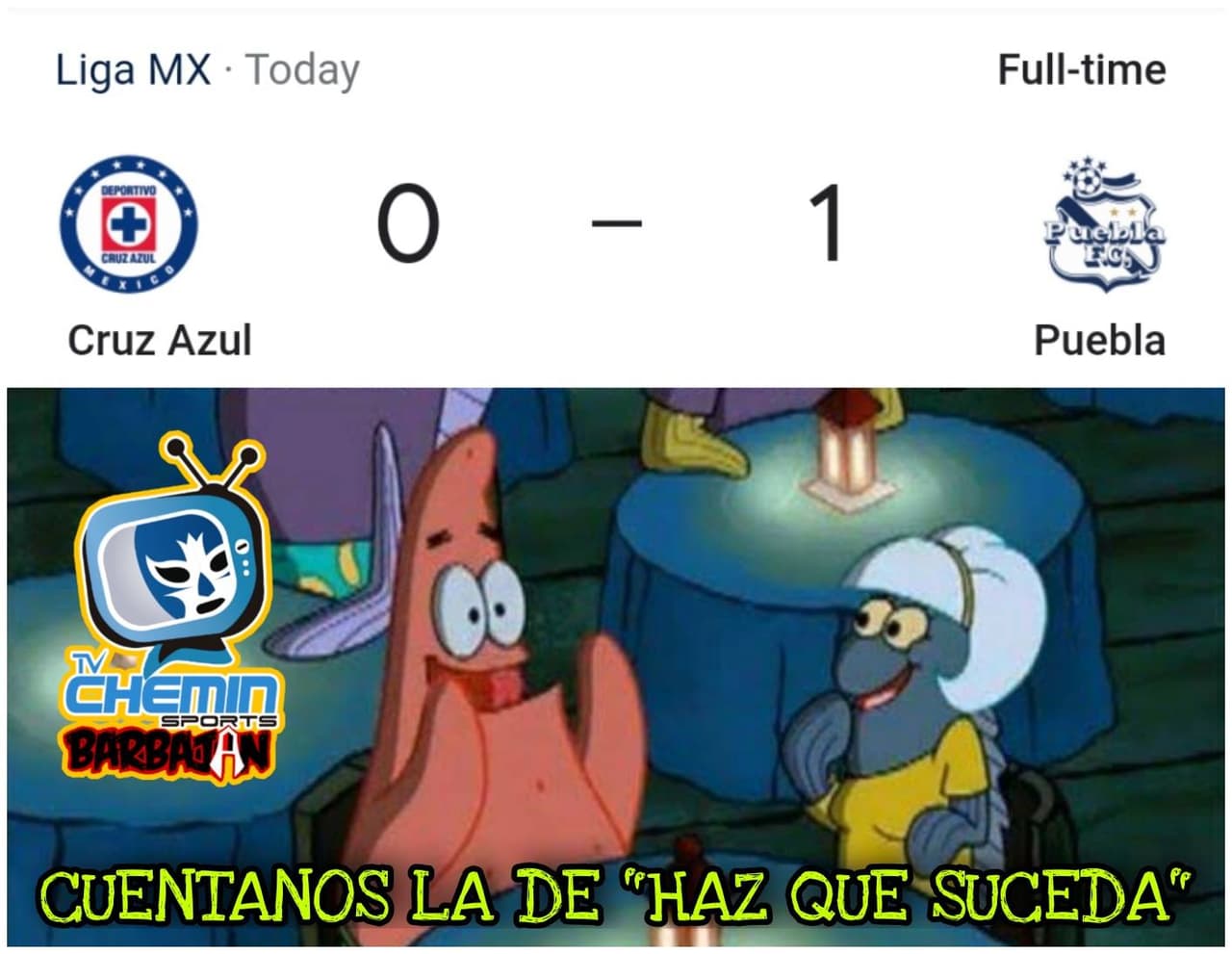 Cruz Azul protagoniza los memes de la J2 tras caer ante Puebla | Aunque América perdió y Chivas empató, los cementeros alborotaron el cotorreo en redes sociales.