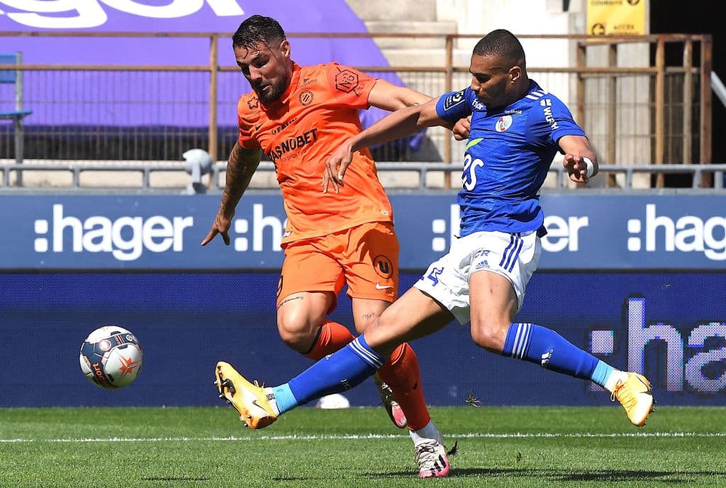 Montpelliers se impone ante Racing Strasbourg 3-2 y suma tres puntos en la fecha 36 de la Ligue 1. Ludovic Ajorque (69') y Kevin Zohi (95') anotaron para los locales, mientras que Gaëtan Laborde hace doblete (36' y 49') y Andy Delort (46') le dan la victoria al equipo visitante.