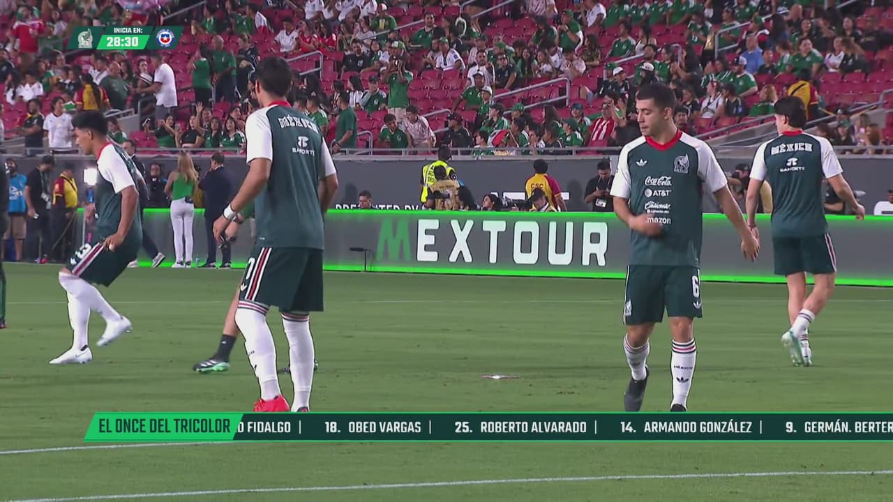 ¡Alineación titular de México vs. Chile!