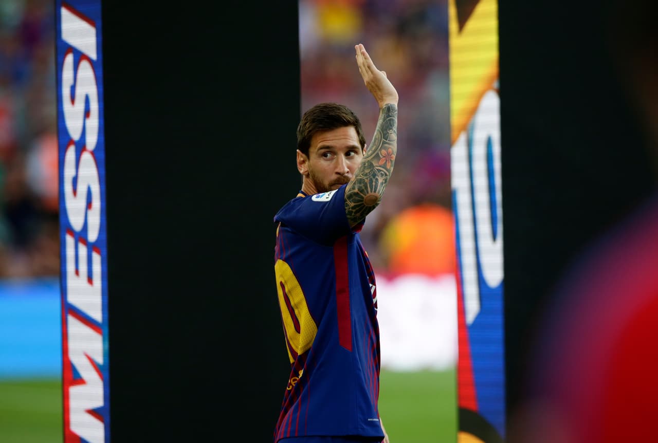 Lionel Messi fue uno de los que nuevamente se llevó gran parte del cariño de los hinchas en el Camp Nou.