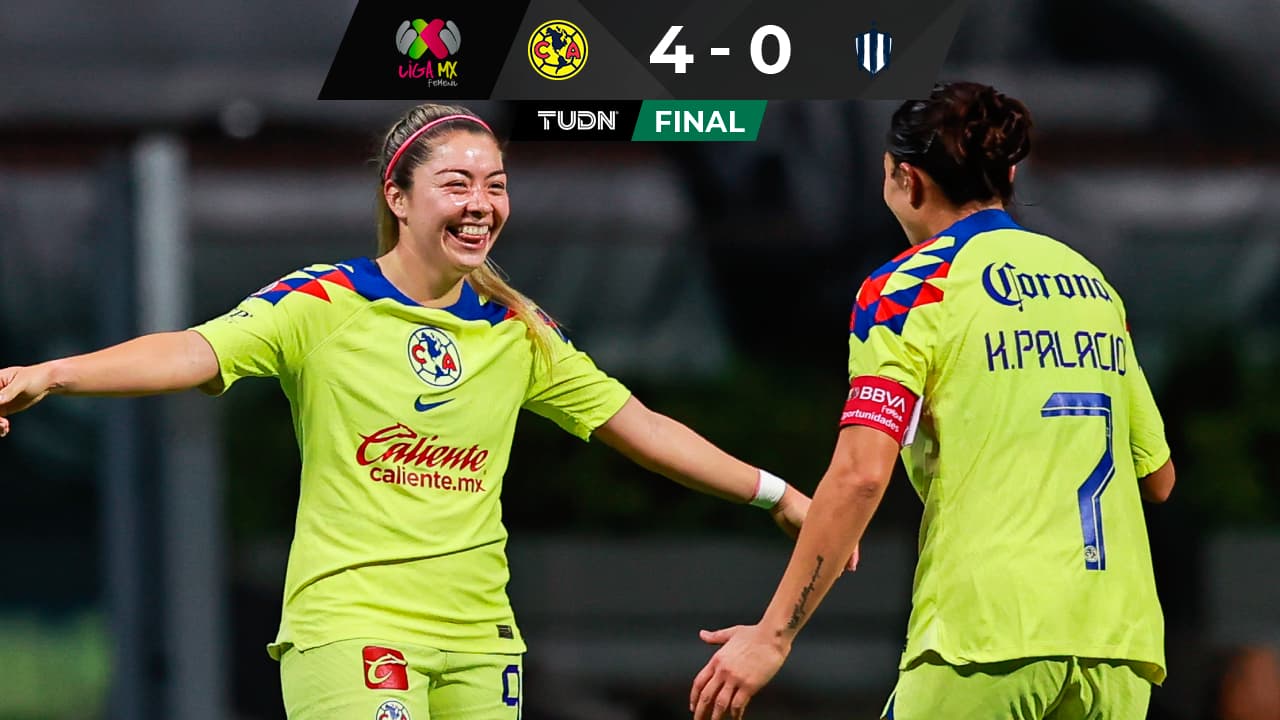 América Femenil hace ‘póker’ a Rayadas y Katty Martínez suma a la cuota histórica