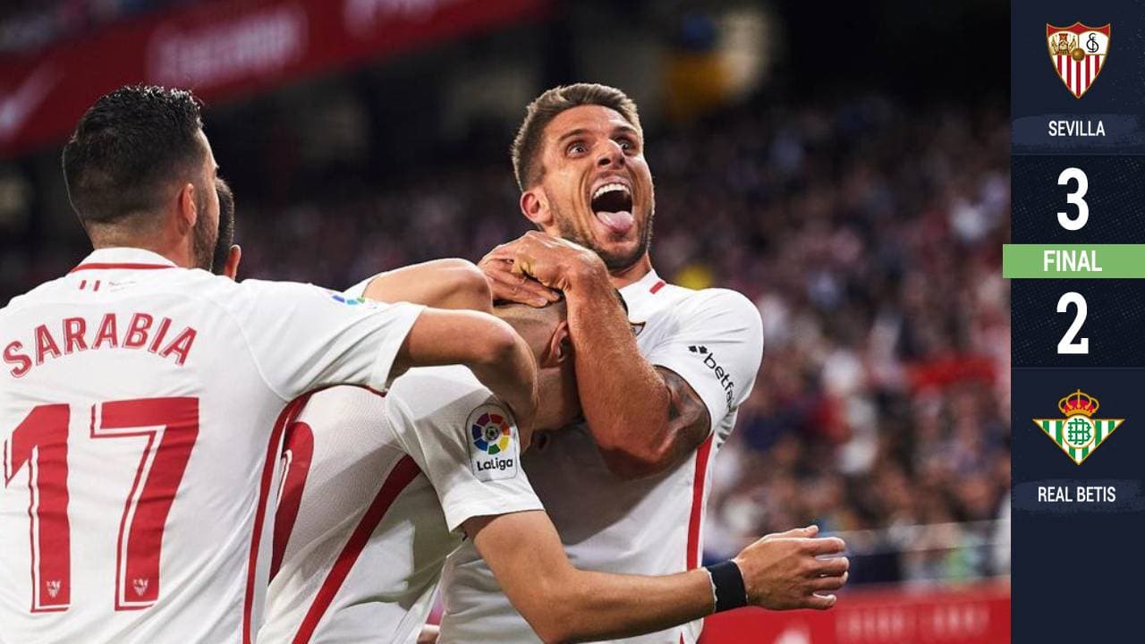 El Sevilla se lleva el derbi ante el Betis con Guardado y sin Lainez