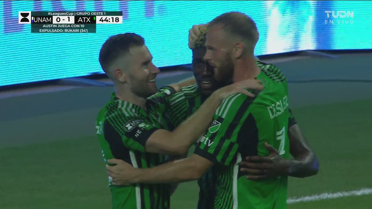 ¡Golazo de Zardes y Austin FC ya está domando a los Pumas en casa!