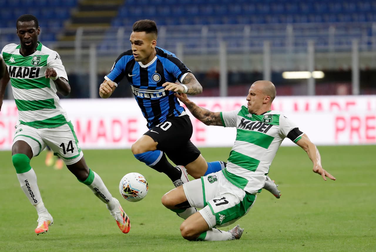 El Inter no logra imponerse en casa al Sassuolo y se conforman con una unidad en el Giuseppe Meazza.