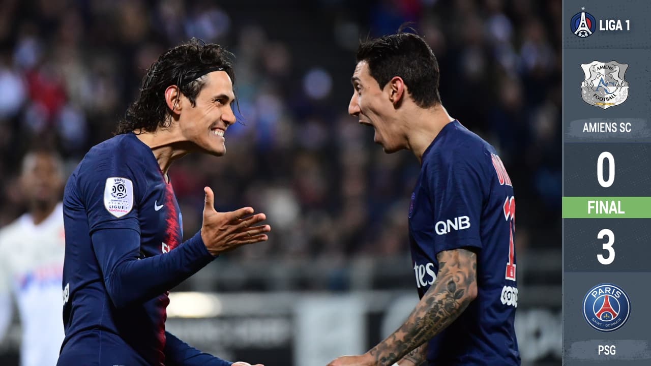 Al son de la cumbia uruguaya de Cavani PSG venció a Amiens