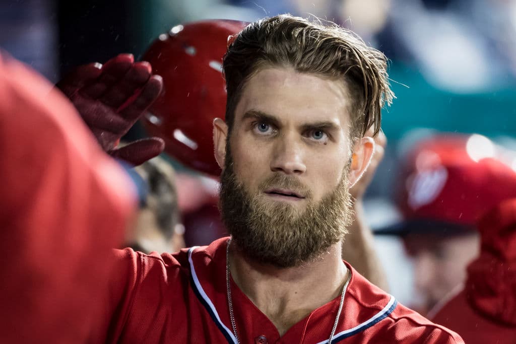 El jardinero de los Washington Nationals Bryce Harper tiene muchos talentos, y quizá no encajen con el personaje de Gambit, el as de las cartas y poderes síquicos, pero el parecido le daría el papel.