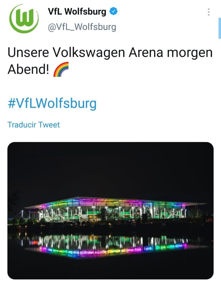 Así luce la arena del Wolfsburg en Alemania.