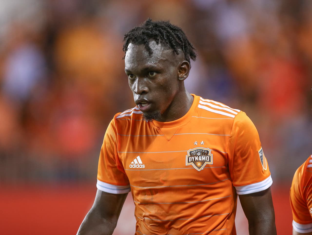 Delantero voraz, el hondureño Alberth Elis fue un peligro constante para New York City FC en el triunfo de Houston Dynamo del pasado viernes, en el que marcó un gol. (USA Today Images)
