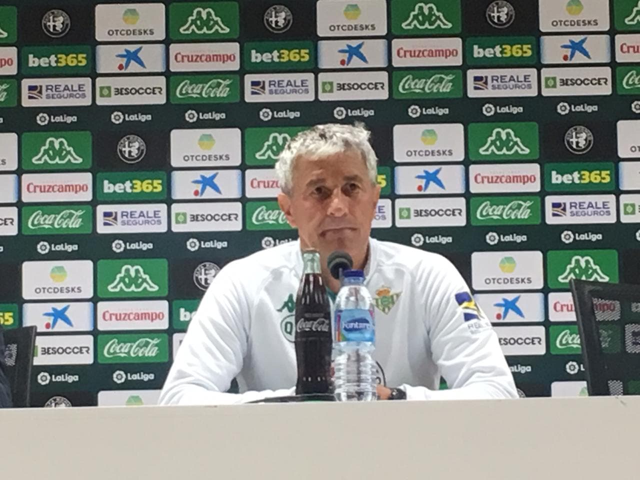 Quique Setién habló en conferencia de prensa previo al derbi sevillano