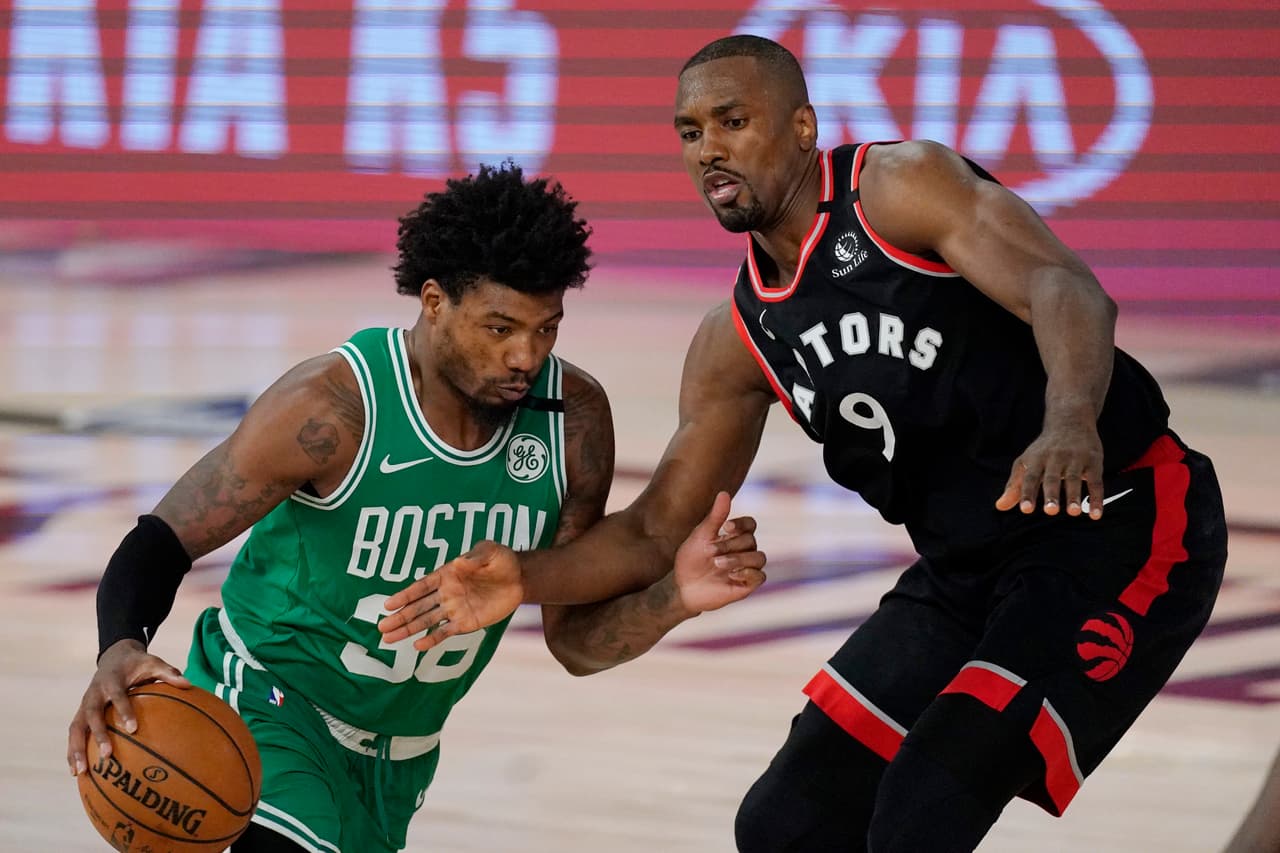 Los Toronto Raptors pegan por primera vez y se imponen a los Celtics 104-103.