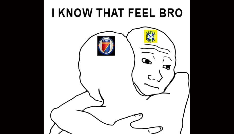 Los memes del triunfo 7-1 de Brasil contra Haití y del empate de Ecuador y Perú 2-2.